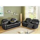 Homelegance Marille Reclining Fabric Loveseat 9724BLK-2 IMAGE 9