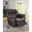 Homelegance Marille Glider Leather Match Recliner 9724BRW-1 IMAGE 7