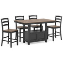 Signature Design by Ashley Wildenauer D634D3 5 pc Counter Height Dining Set IMAGE 1