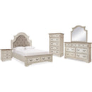 Signature Design by Ashley Realyn B743B30 7 pc Queen Upholstered Panel Bedroom Set IMAGE 1