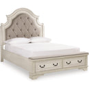 Signature Design by Ashley Realyn B743B36 6 pc Queen Upholstered Panel Bedroom Set IMAGE 2