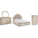 Signature Design by Ashley Realyn B743B31 6 pc California King Upholstered Panel Bedroom Set IMAGE 1