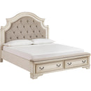 Signature Design by Ashley Realyn B743B31 6 pc California King Upholstered Panel Bedroom Set IMAGE 2