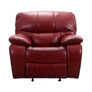 Homelegance Pecos Glider Leather Match Recliner 8480RED-1 IMAGE 1