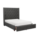 Homelegance Fairborn Queen Platform Bed with Storage 5877GY-1DW* IMAGE 1