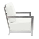 Diamond Sofa Zen Stationary Bonded Leather Accent Chair ZENCHWH IMAGE 3