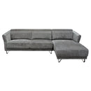 Diamond Sofa Naomi Fabric 2 pc Sectional NAOMIRFSECTGR IMAGE 3