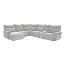 Homelegance Tesoro Reclining Fabric 6 pc Sectional 9509MGY*65LRR IMAGE 1