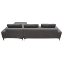Diamond Sofa Flux Fabric 3 pc Sectional FLUX3PCSECTGR IMAGE 8