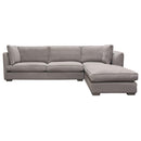 Diamond Sofa Hope 2 pc Sectional HOPERF2PCSECTGR IMAGE 1
