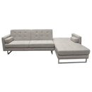 Diamond Sofa Opus Fabric 2 pc Sectional OPUSRFSECTBA IMAGE 2