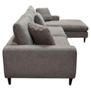 Diamond Sofa Wade Fabric Sectional WADERF2PCSECTGR IMAGE 7