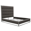 Diamond Sofa Empire Queen Upholstered Bed EMPIREQUBEDGR IMAGE 1