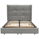 Diamond Sofa Beverly King Upholstered Platform Bed with Storage BEVERLYGREKBED IMAGE 4