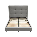 Diamond Sofa Beverly King Upholstered Platform Bed with Storage BEVERLYGREKBED IMAGE 7