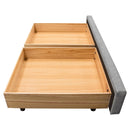 Diamond Sofa Beverly Queen Upholstered Platform Bed with Storage BEVERLYGRQUBED IMAGE 15