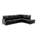 Homelegance Barrington Leather Look 2 pc Sectional 8378BLK* IMAGE 1
