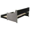 Coaster Furniture Chatsboro 305883 Upholstered Twin Daybed with Trundle - Grey IMAGE 3