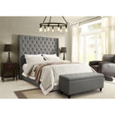 Diamond Sofa Park Avenue King Upholstered Panel Bed PARKAVEGREKBED IMAGE 2