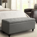 Diamond Sofa Park Avenue Storage Bench PARKAVETRGR IMAGE 1