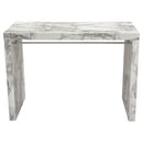 Diamond Sofa Icon Pub Height Dining Table with Faux Marble Top and Pedestal Base ICONBTMA IMAGE 1