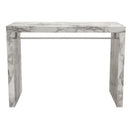 Diamond Sofa Icon Pub Height Dining Table with Faux Marble Top and Pedestal Base ICONBTMA IMAGE 3