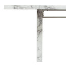 Diamond Sofa Icon Dining Table with Faux Marble Top and Pedestal Base ICONDTMA IMAGE 13