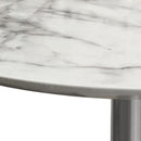 Diamond Sofa Stella Pub Height Dining Table with Faux Marble Top and Pedestal Base STELLABTMASL IMAGE 7