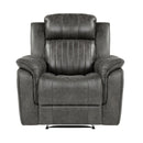 Homelegance Centeroak Fabric Recliner 9479BRG-1 IMAGE 1