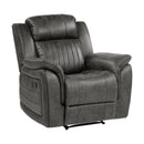 Homelegance Centeroak Fabric Recliner 9479BRG-1 IMAGE 2