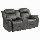 Homelegance Centeroak Reclining Fabric Loveseat 9479BRG-2 IMAGE 2