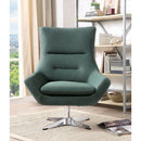 Acme Furniture Eudora Swivel Leather Look Accent Chair 59732 IMAGE 2