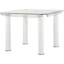 Acme Furniture Square Gordie Counter Height Dining Table with Glass Top 70250 IMAGE 1