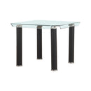 Acme Furniture Square Gordie Counter Height Dining Table with Glass Top 70255 IMAGE 1