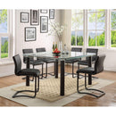 Acme Furniture Square Gordie Counter Height Dining Table with Glass Top 70255 IMAGE 3
