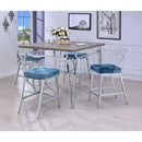 Acme Furniture Square Nadie II Counter Height Dining Table 72170 IMAGE 4