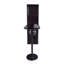 Acme Furniture Mant Counter Height Dining Table with Pedestal Base 72705 IMAGE 3