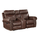 Homelegance Granville Power Reclining Fabric Loveseat 9488BR-2PW IMAGE 2