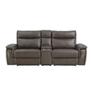 Homelegance Maroni Power Reclining Leather Match Loveseat 8259RFDB-2CNPWH* IMAGE 1