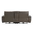 Homelegance Maroni Power Reclining Leather Match Loveseat 8259RFDB-2CNPWH* IMAGE 3