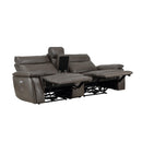 Homelegance Maroni Power Reclining Leather Match Loveseat 8259RFDB-2CNPWH* IMAGE 4