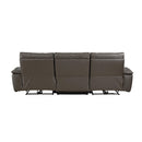 Homelegance Maroni Reclining Leather Match Sofa 8259RFDB-3PWH* IMAGE 3