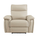Homelegance Maroni Power Leather Match Recliner 8259RFTP-1PWH IMAGE 1