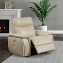 Homelegance Maroni Power Leather Match Recliner 8259RFTP-1PWH IMAGE 7