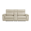 Homelegance Maroni Power Reclining Leather Match Loveseat 8259RFTP-2CNPWH* IMAGE 1