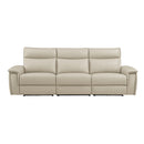Homelegance Maroni Reclining Leather Match Sofa 8259RFTP-3PWH* IMAGE 1
