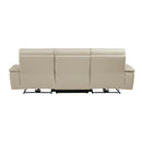 Homelegance Maroni Reclining Leather Match Sofa 8259RFTP-3PWH* IMAGE 3