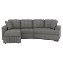 Homelegance Logansport Fabric 2 pc Sectional 9401GRY*22LRU IMAGE 4