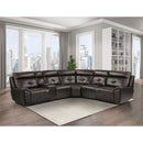 Homelegance Avenue Reclining Fabric Sectional 9469DBR*6LRRR IMAGE 2