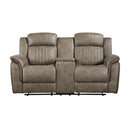 Homelegance Centeroak Reclining Fabric Loveseat 9479SDB-2 IMAGE 1